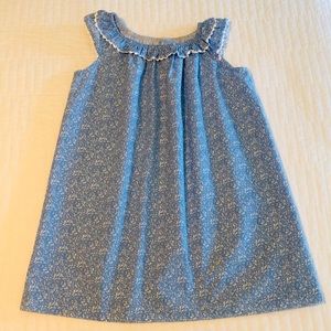 Bella Bliss shift dress blue white ricrac trim - 7